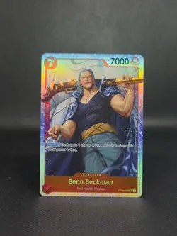 ONE PIECE Card Game Benn Beckman Character CardOP09-009 SR FOIL - Image 1