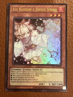 Yu-Gi-Oh! Ash Blossom & Joyous Spring Trading Card LCKC-EN080 Unlimited NM - Image 1