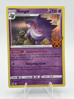 Pokemon 2023 Gengar Holo Rare Stamped Trick or Trade Card 66/196 NM Halloween - Image 1