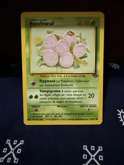 Noeufnoeuf 52/64 Common French Exeggcute Jungle Set Pokemon Card MP - Image 1