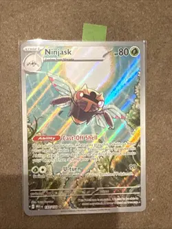 Pokemon TCG Ninjask 137/132 Mega Evolution Illustration Rare Card - Image 1