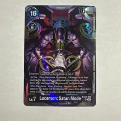 Digimon Card Game Lucemon: Satan Mode EX10-060 SR Sinister Order - Image 1