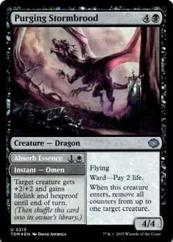 MTG Purging Stormbrood Foil NM Tarkir: Dragonstorm Magic 213 - Image 1