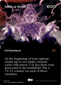 MTG Smile at Death (Borderless) Normal NM Tarkir: Dragonstorm Magic 329 - Image 1