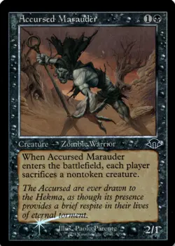 MTG Accursed Marauder (Retro Frame) Foil NM Modern Horizons 3 Magic 405 - Image 1