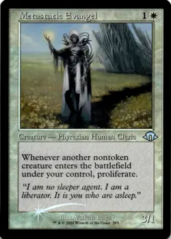 MTG Metastatic Evangel (Retro Frame) Foil NM Modern Horizons 3 Magic 393 - Image 1