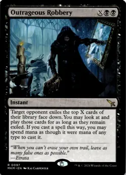 MTG Outrageous Robbery Normal NM Murders at Karlov Manor Magic 97 - Image 1