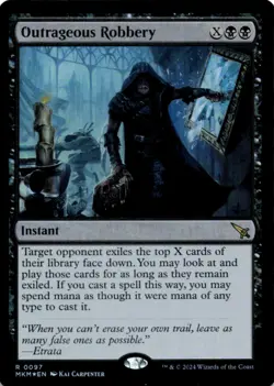 MTG Outrageous Robbery Foil NM Murders at Karlov Manor Magic 97 - Image 1