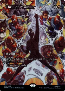 MTG Thrill of Possibility (Borderless) Foil NM Marvel Eternal-Legal Magic 28 - Image 1