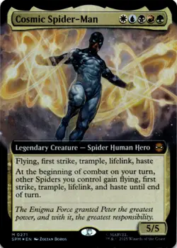 MTG Cosmic Spider-Man (Extended Art) Foil NM Marvel's Spider-Man Magic 271 - Image 1