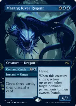 MTG Marang River Regent (Borderless) Foil NM Tarkir: Dragonstorm Magic 378 - Image 1