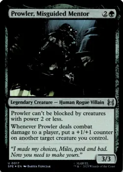 MTG Prowler, Misguided Mentor Foil NM Marvel's Spider-Man: Eternal-Legal Magic 1 - Image 1
