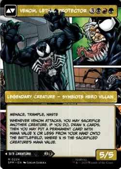 MTG Eddie Brock (0224) (Borderless) Normal NM Marvel's Spider-Man Magic 224 - Image 2