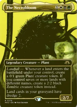 MTG The Necrobloom (Borderless) Normal NM Modern Horizons 3 Magic 378 - Image 1