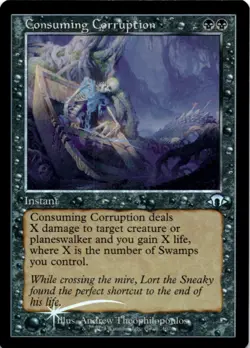 MTG Consuming Corruption (Retro Frame) Foil NM Modern Horizons 3 Magic 407 - Image 1