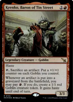 MTG Krenko, Baron of Tin Street Foil NM Murders at Karlov Manor Magic 135 - Image 1
