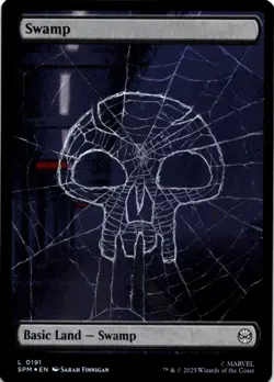 MTG Swamp (0191) Foil NM Marvel's Spider-Man Magic 191 - Image 1