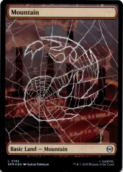 MTG Mountain (0192) Foil NM Marvel's Spider-Man Magic 192 - Image 1