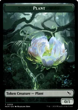 MTG Plant Token Normal NM Murders at Karlov Manor Magic 9 - Image 1