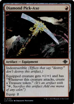 MTG Diamond Pick-Axe Foil NM The Lost Caverns of Ixalan Magic 143 - Image 1