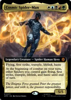 MTG Cosmic Spider-Man (Extended Art) Normal NM Marvel's Spider-Man Magic 271 - Image 1