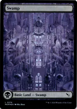 MTG Swamp (0274) Foil NM Murders at Karlov Manor Magic 274 - Image 1