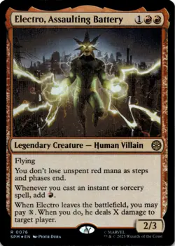 MTG Electro, Assaulting Battery Foil NM Marvel's Spider-Man Magic 76 - Image 1