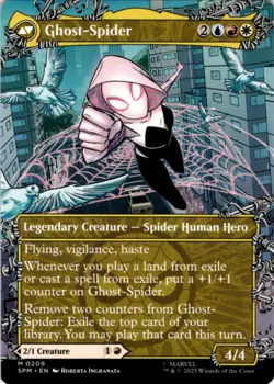 MTG Gwen Stacy (0209) (Borderless) Normal NM Marvel's Spider-Man Magic 209 - Image 2