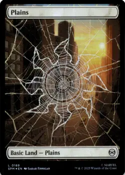 MTG Plains (0189) Foil NM Marvel's Spider-Man Magic 189 - Image 1