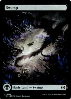 MTG Swamp (0274) Foil NM Tarkir: Dragonstorm Magic 274 - Image 1