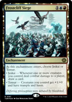 MTG Frostcliff Siege Foil NM Tarkir: Dragonstorm Magic 187 - Image 1