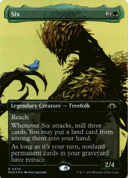 MTG Six (Borderless) Foil NM Modern Horizons 3 Magic 370 - Image 1