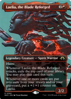 MTG Laelia, the Blade Reforged (Borderless) Normal NM Modern Horizons 3 Magic 36 - Image 1