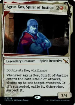 MTG Agrus Kos, Spirit of Justice (Showcase) Foil NM Murders at Karlov Manor Magi - Image 1