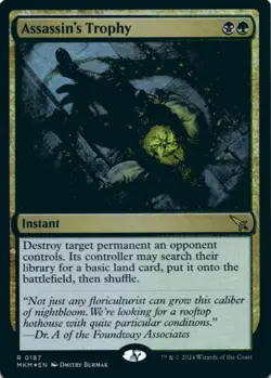 MTG Assassin's Trophy Foil NM Murders at Karlov Manor Magic 187 - Image 1