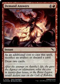MTG Demand Answers Foil NM Murders at Karlov Manor Magic 122 - Image 1
