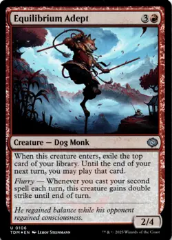 MTG Equilibrium Adept Foil NM Tarkir: Dragonstorm Magic 106 - Image 1