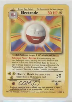 Electrode Pokemon Base Set #21 1999 - Image 1