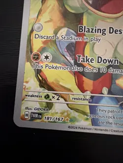 HISUIAN GROWLITHE 181/167 TWILIGHT MASQUERADE ILLUSTRATION POKEMON TCG NM-LP - Image 5