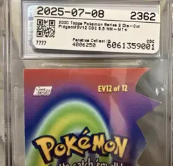 CGC PSA Gem Mint Super Low POP!Pokemon Series 2 Die-Cut Pidgeot EV12 PSA 8.5 - Image 3