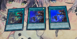 Yugioh Asian English INFO-AE061 Fiendsmith's Tract Super rare NM - Image 1