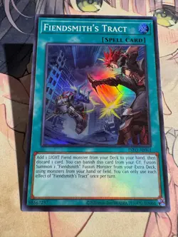 Yugioh Asian English INFO-AE061 Fiendsmith's Tract Super rare NM - Image 3