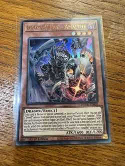 Yugioh DoomZ V Five - Amalthe DOOD-EN009 - Ultra Rare - 1st Edition NM - Image 1