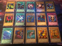 Lot Of 15 Yugioh Korean LOB-K Cards LP NM Condition - Image 1