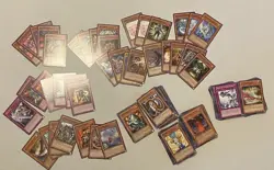 1996 Yugioh 300 Card Game Lot All 1st Edition Gold Foil Halo - Image 2