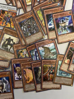 1996 Yugioh 300 Card Game Lot All 1st Edition Gold Foil Halo - Image 5