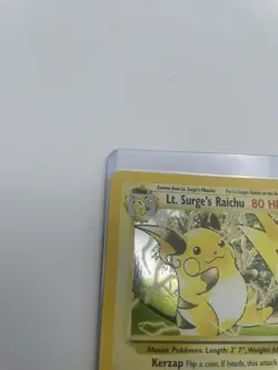 Vintage Pokemon Card WOTC Rare Holo LT. SURGE’S RAICHU Gym Challenge 11/132 DMG - Image 5