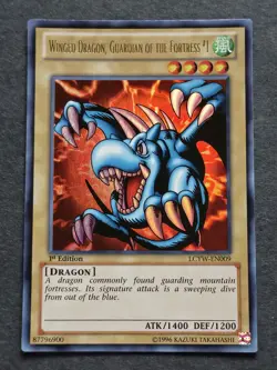 Winged Dragon, 1st Edition Guardian of the Fortress LCYW-EN009 Yu-Gi-Oh card - Image 3