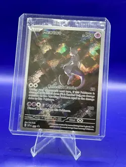 MEWTWO SVP 052 Scarlet Violet 151 Promo Illustration Rare Pokemon Card SEALED - Image 1