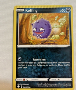 CRIMP ERROR KOFFING POKEMON TCG EXTREMELLY RARE ERROR CARD 41/72 - Image 2